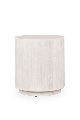 Layne Round Oak Wood 20" End Table
