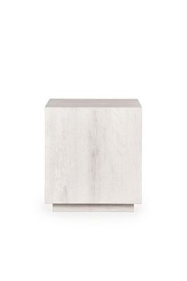 Anthropologie Layne 20" Square Oak End Table