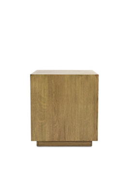 Anthropologie Layne 20" Square Oak End Table