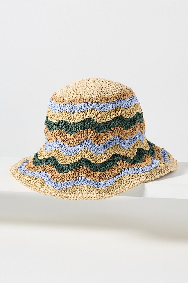 San Diego Hat Co. Crochet Bucket Hat | Anthropologie display picture 2