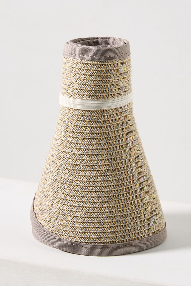 San Diego Hat Co. Wide-Brim Straw Visor #3