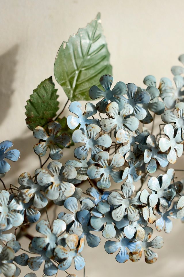 Blue Hydrangea Iron Wreath #3