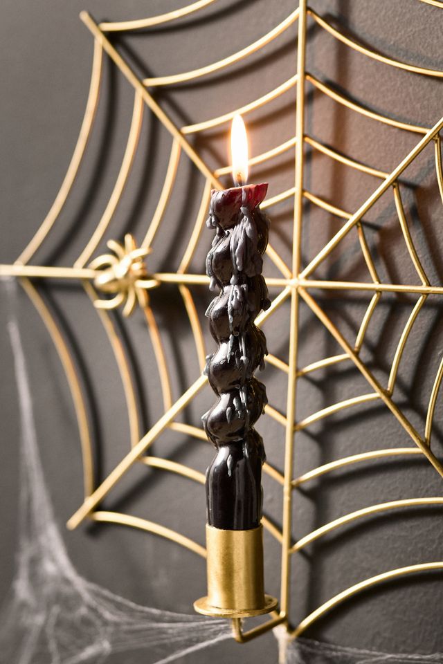 Spiderweb Taper Candle Holder Sconce #1