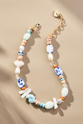 Mignonne Gavigan Lupe Beaded Necklace In Blue