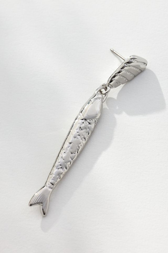 Mignonne Gavigan Mixed Metal Sardina Fish Drop Earrings #1