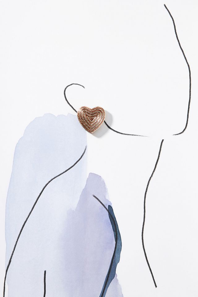 Mignonne Gavigan Aphrodite Heart Stud Earrings #2
