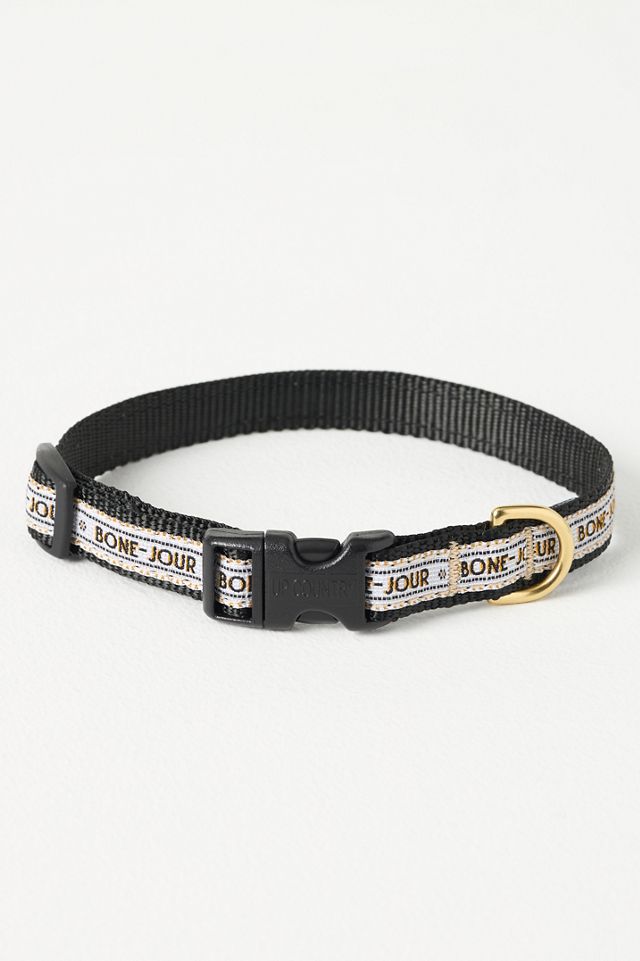 The Bistro Tile Skinny Dog Collar #3