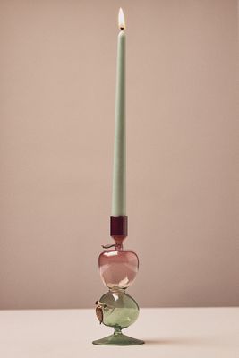 Harvest Fruit Icon Glass Candle Holder