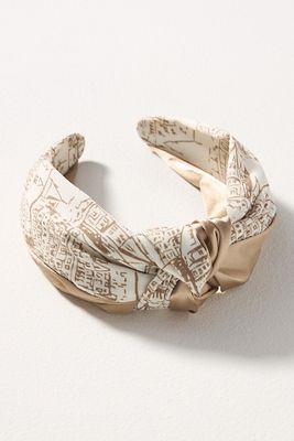 By Anthropologie Everly Paris Knot Headband In White