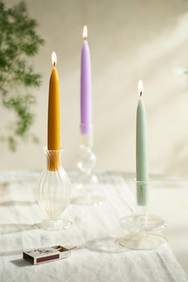 Unscented Taper Candle Set, Spring Hues