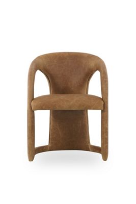 Archie Distressed Leather Dining Chair