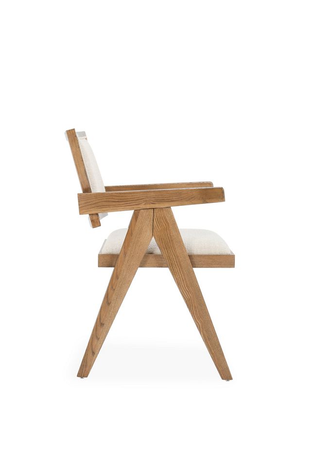 Dolton Linen Dining Arm Chair #2