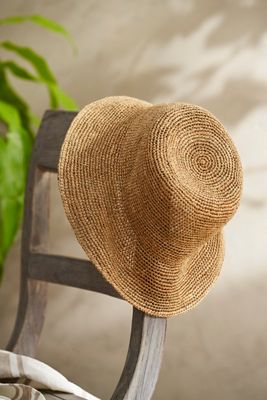 Crochet Raffia Bucket Hat