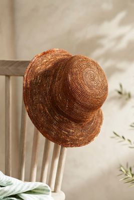 Crochet Raffia Bucket Hat