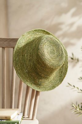 Crochet Raffia Bucket Hat