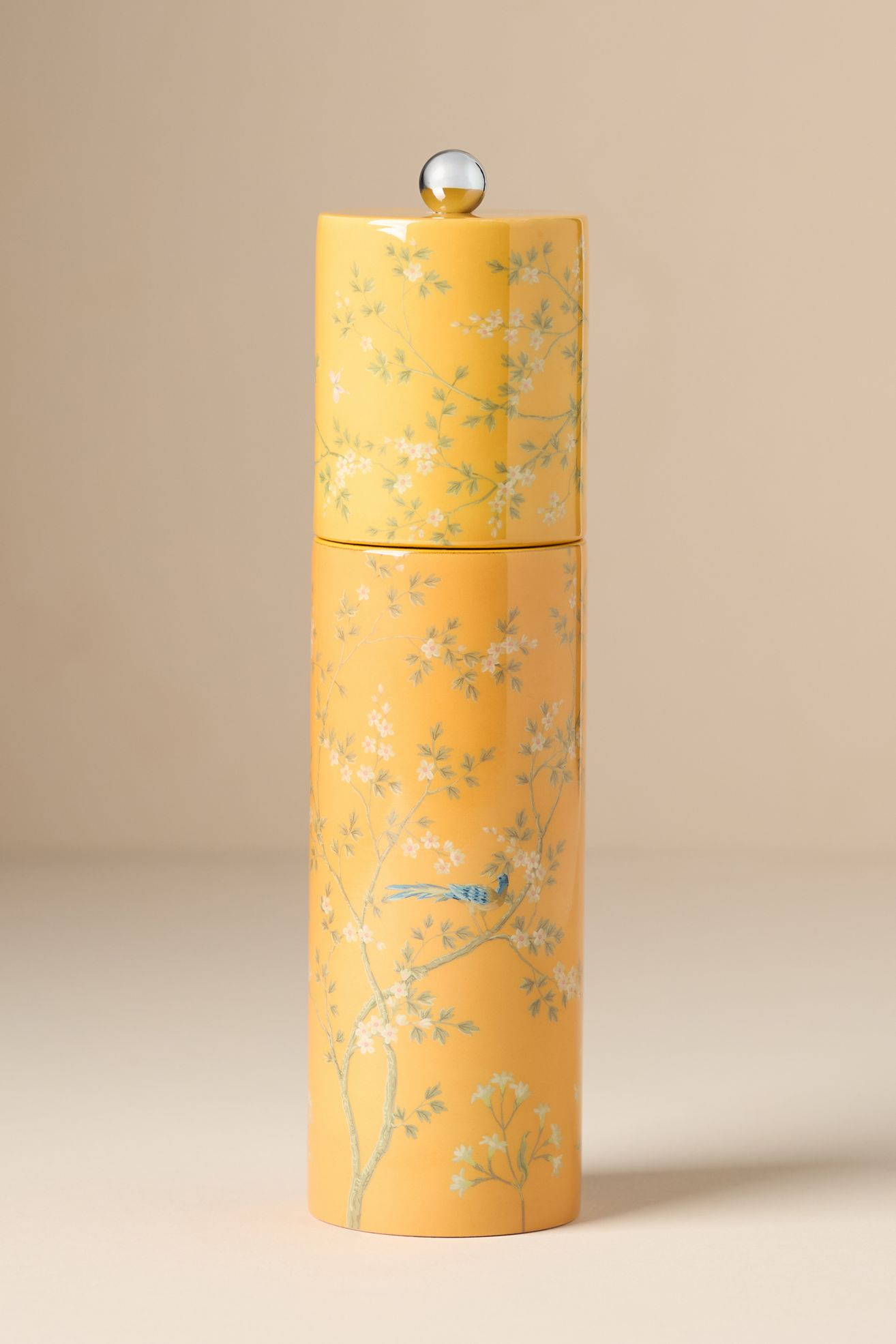 Addison Ross Chinoiserie Salt or Pepper Mill - Yellow, One Size