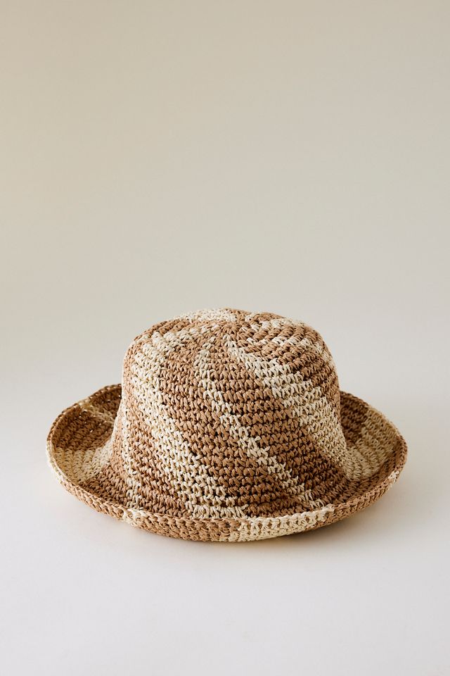 Swirl Straw Bucket Hat #2