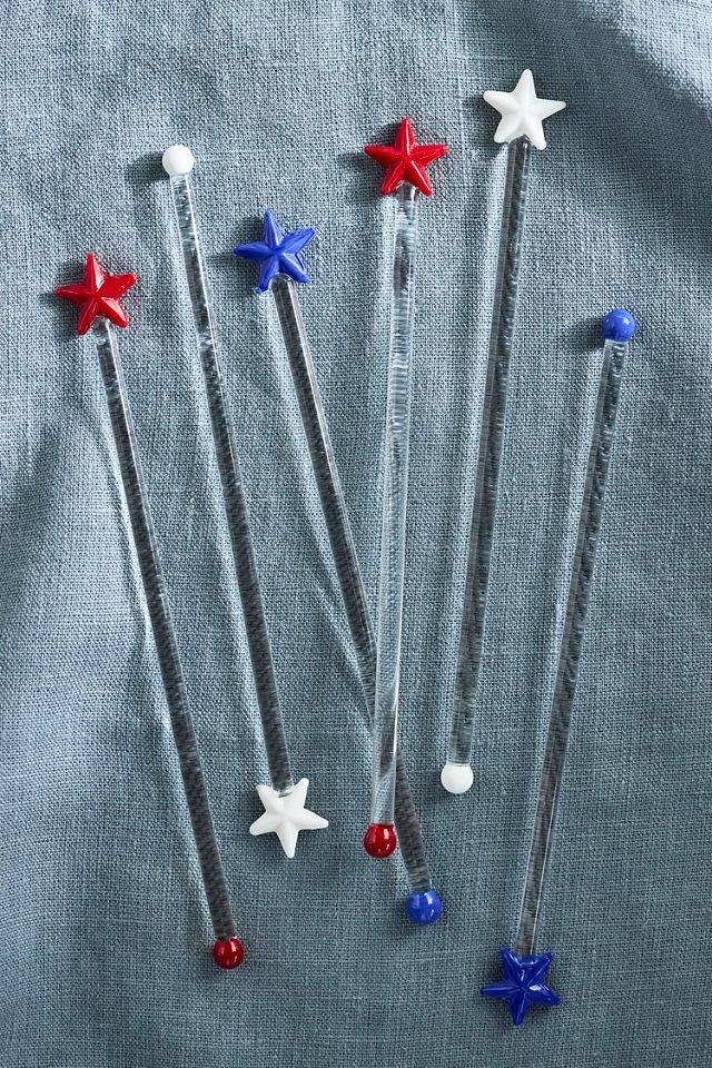 Americana Cocktail Stirrers, Set of 6 #1