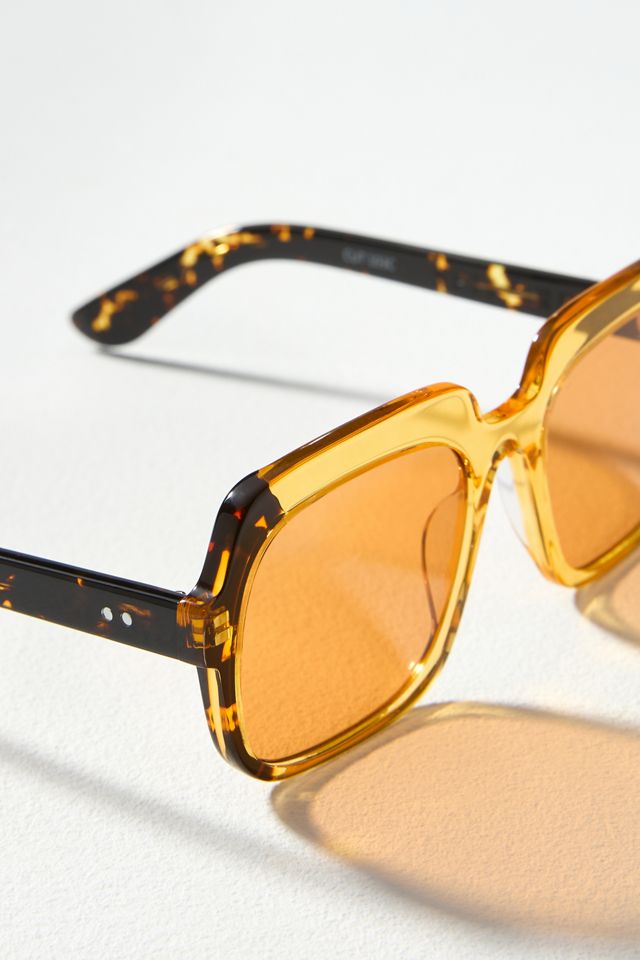 Spitfire Yellow Oversized Sunglasses | Anthropologie