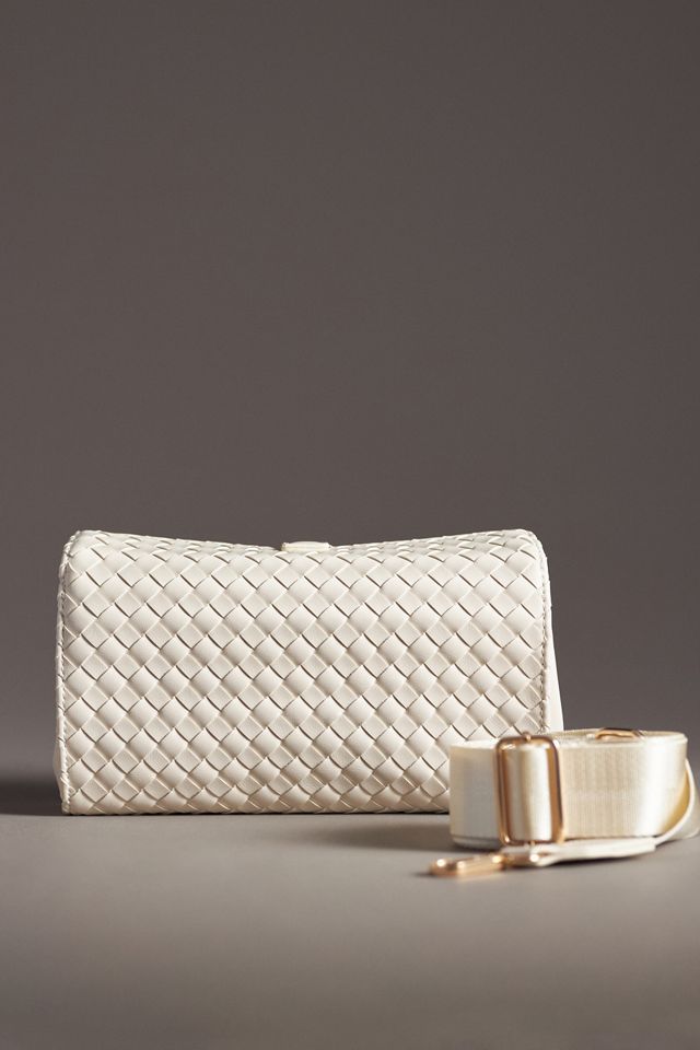Woven Divided Shoulder Bag #1