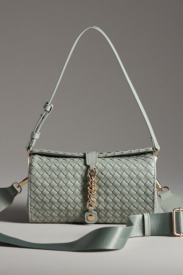 Woven Divided Shoulder Bag #1