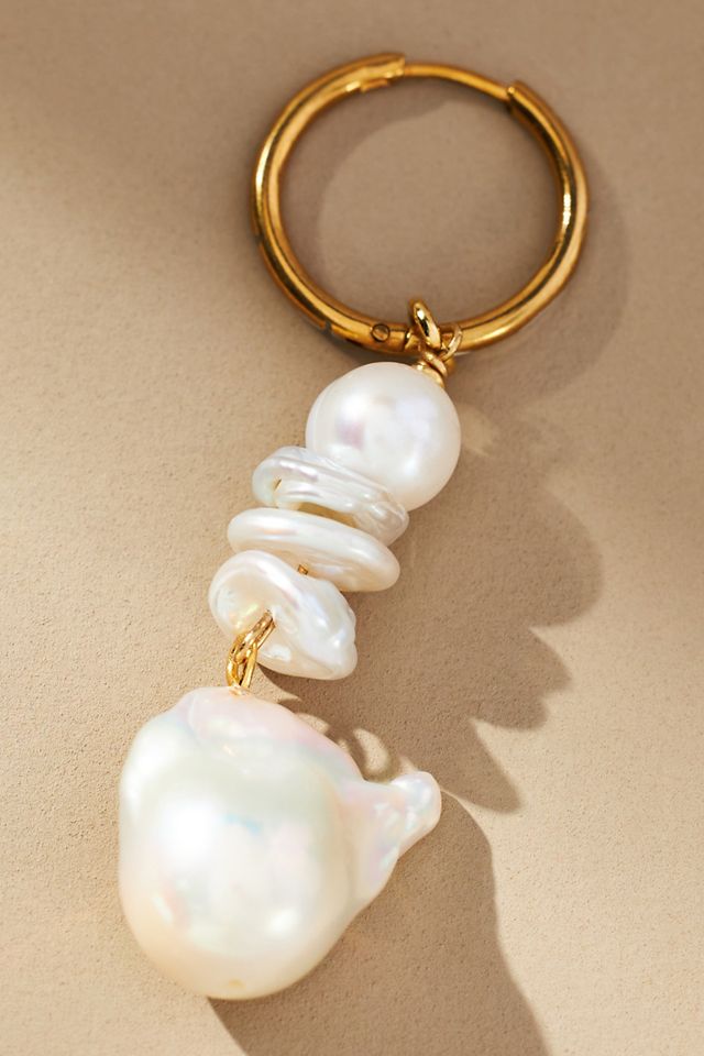 NOTTE Jewelry Mixed Full Bloom Pearl Mismatched Earrings #1