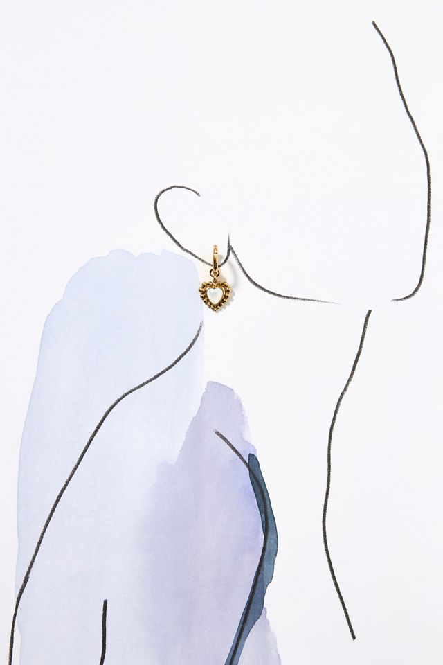 NOTTE Jewelry Amore Mio Heart Huggie Hoop Earrings #2
