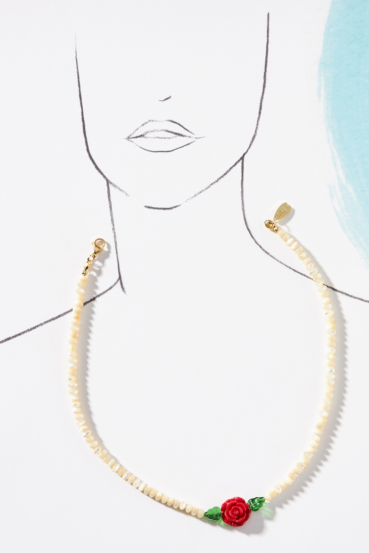 NOTTE Jewelry Lucky Rose Glow Necklace