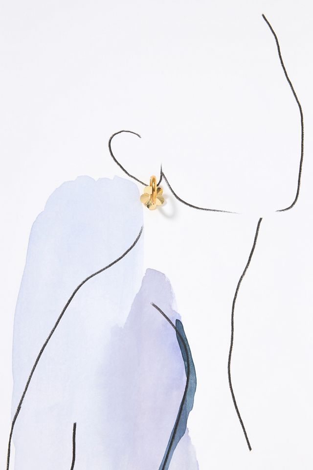NOTTE Jewelry Bloom Bloom Huggie Hoop Earrings #2