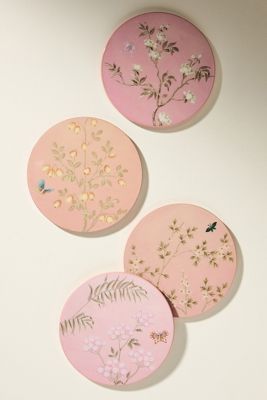 Addison Ross Chinoiserie Lacquered Coasters, Set of 4