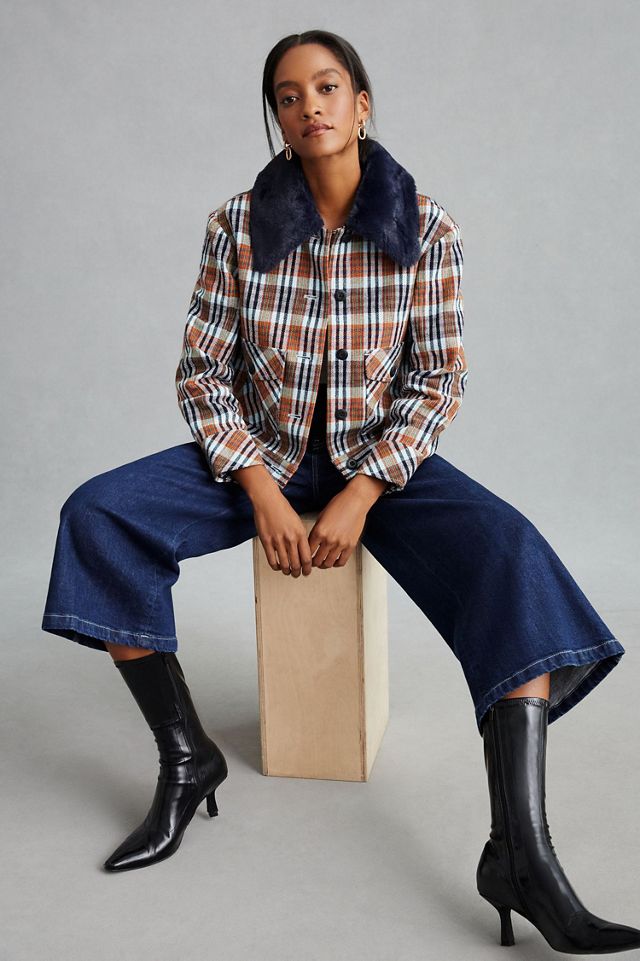 Maeve Retro Plaid Jacket #2