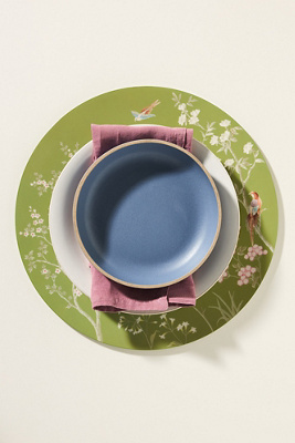 Addison Ross Chinoiserie Lacquered Placemats, Set Of 4