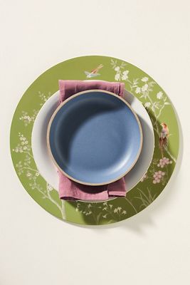 Addison Ross Chinoiserie Lacquered Placemats, Set of 4