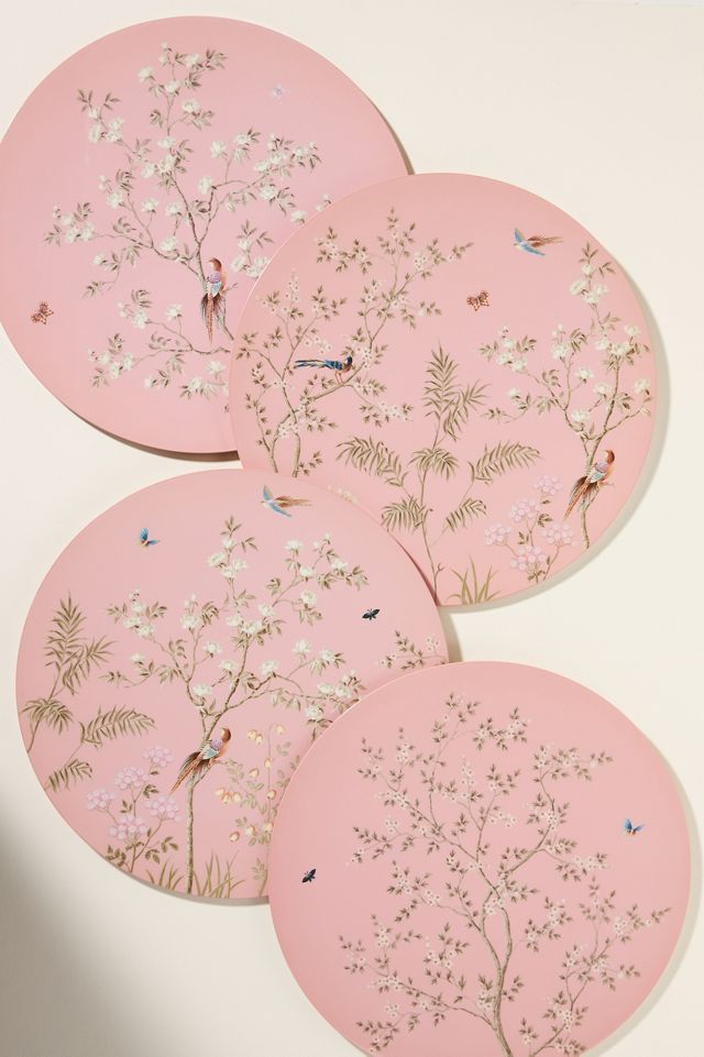 Addison Ross Chinoiserie Lacquered Placemats, Set of 4 #1