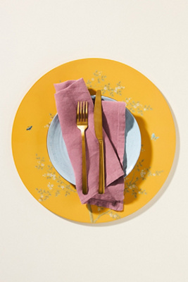 Addison Ross Chinoiserie Lacquered Placemats, Set Of 4