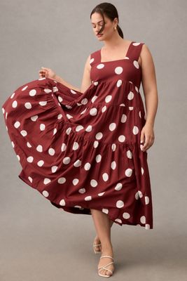 Helena Square-Neck Babydoll Dress