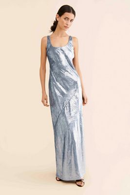 Line + Dot Beaming Maxi Dress