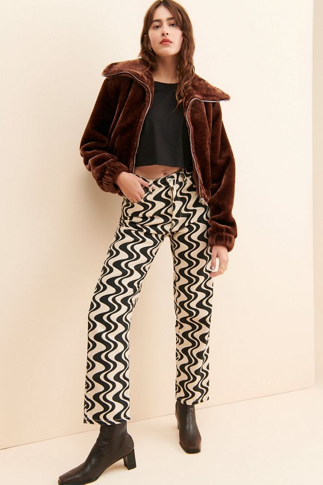 [BLANKNYC] Self Care Faux Fur Bomber #3