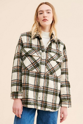 BLANKNYC] Outsider Plaid Shirt Jacket | Anthropologie