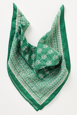 Vismaya Floral Block Print Scarf