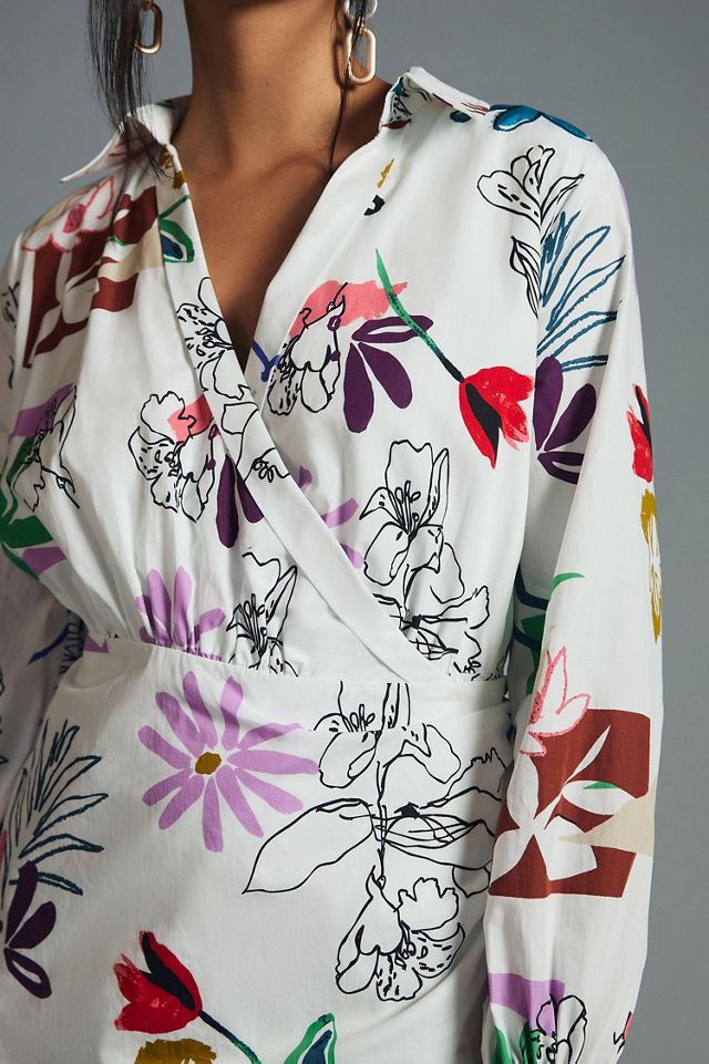 Maeve V-Neck Floral Mini Dress #2