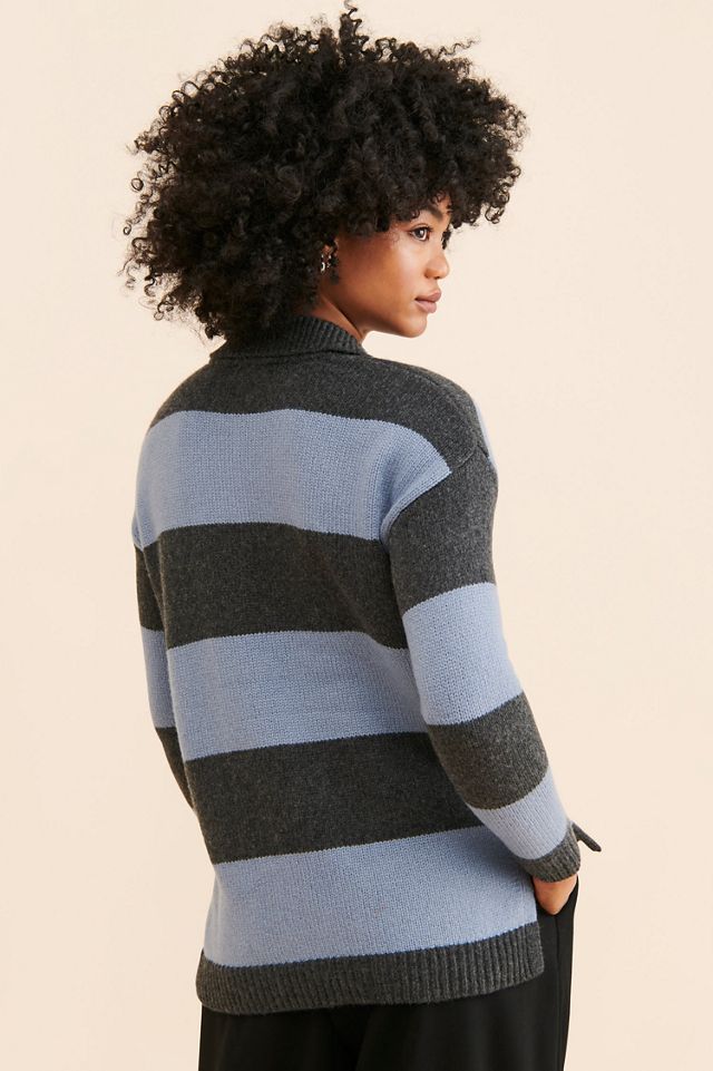 Madewell Jill Stripe Rugby Polo Top #1