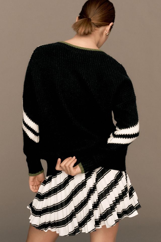 Maeve Slouchy Plunging V-Neck Pullover Sweater #1
