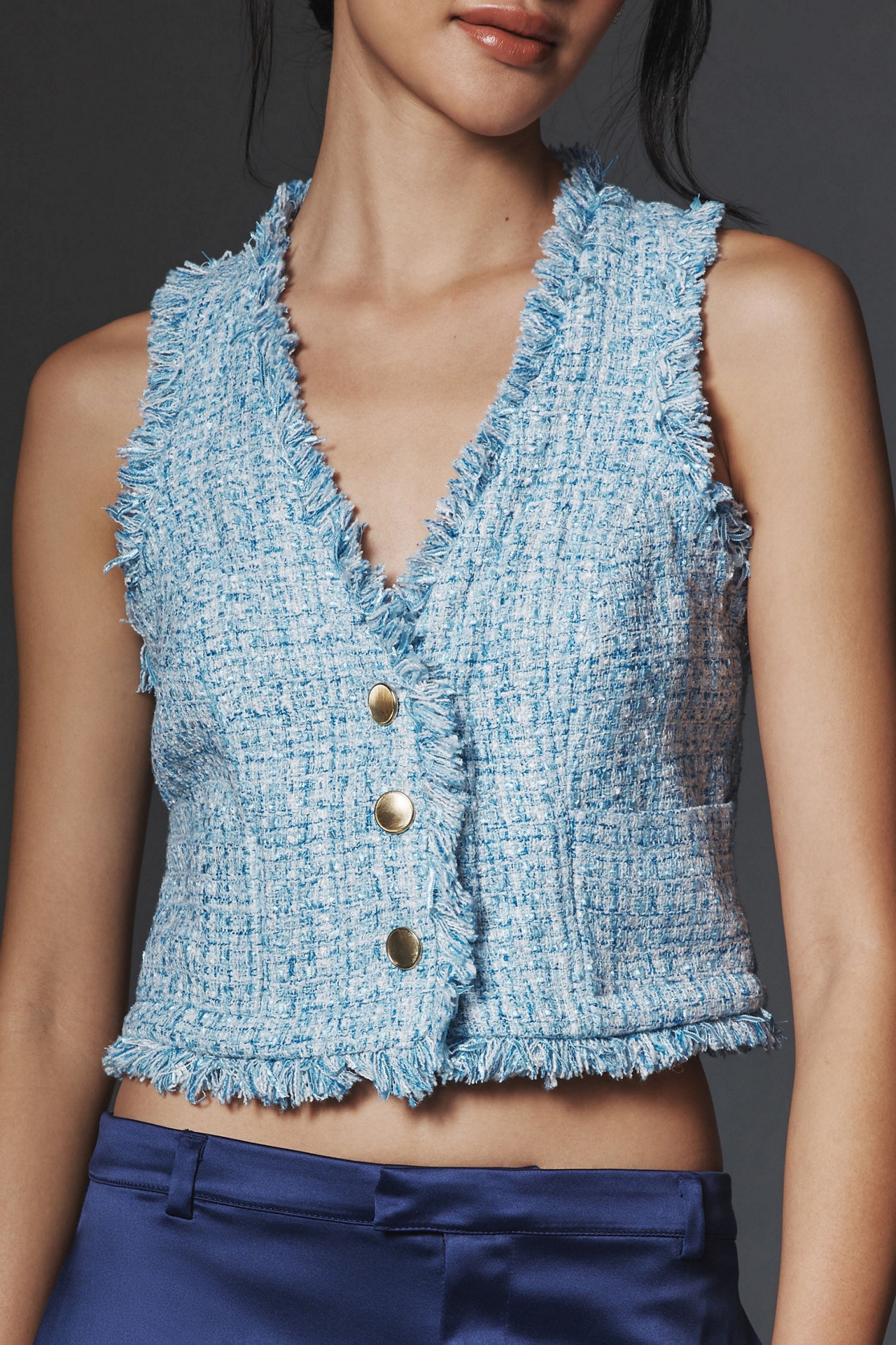 Maeve Tweed Shell Vest