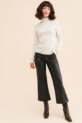 Naomi Crop Vegan Leather Pants