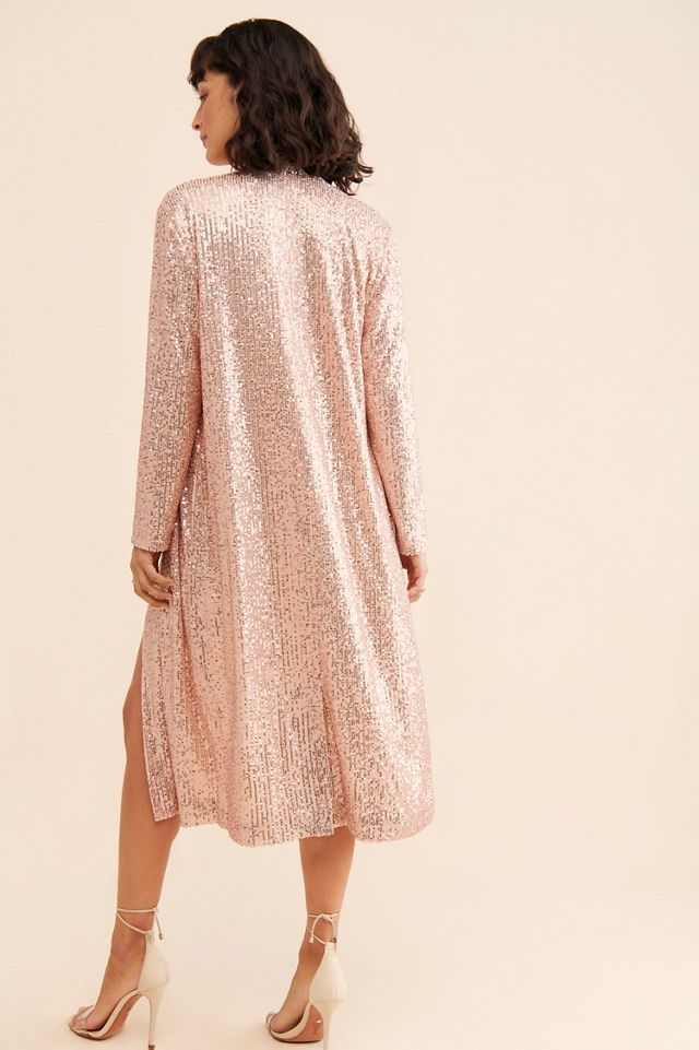 Mare Mare Sequin Longline Duster | Anthropologie