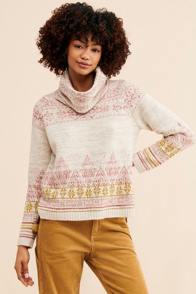 Pilcro Abstract Cowl Neck Sweater #2
