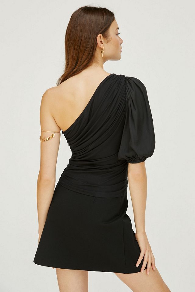 Dolan Ruched One-Shoulder Top #1