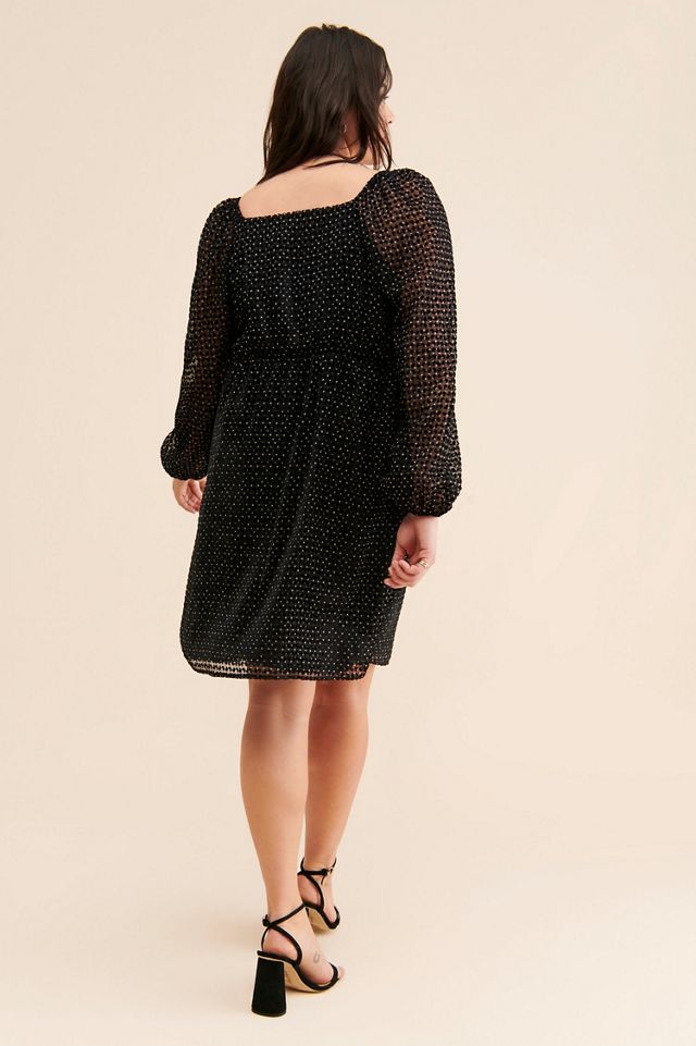 Du Paradis Velvet Burnout Mini Dress #1