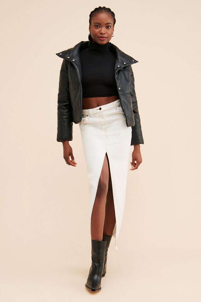 Jules Kae Vegan Leather Croc Anastasia Jacket #2